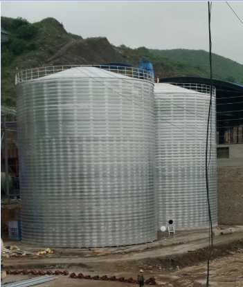 临夏县粮食钢板仓的安装全过程不用热焊接